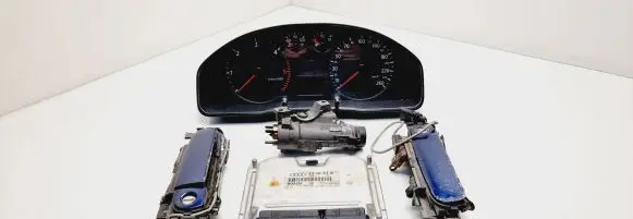 Audi A4 S4 B5 8D Engine ECU kit and lock set 038906019AN 0281010094 8D0920900MX