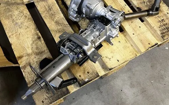 Steering wheel axle set