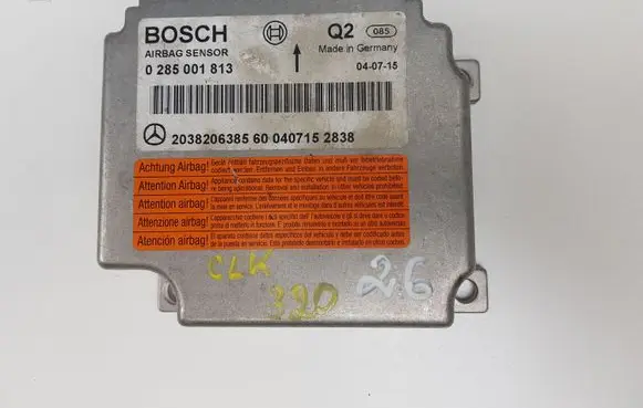 Mercedes-Benz CLK A209 C209 Airbag control unit/module 2038206385 0285001813