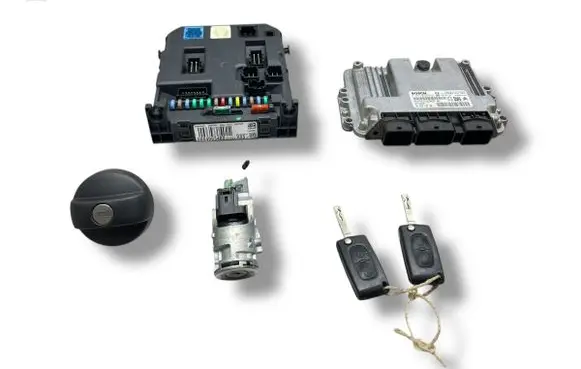 Citroen C3 Picasso Engine ECU kit and lock set 9664843780 0281013872 9653958980