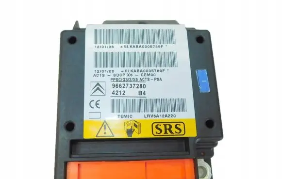 Citroen C6 Airbag control unit/module 9662737280