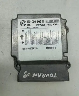 Volkswagen Touran I Airbag control unit/module 1T0909605D 5WK43828 02H021S0100