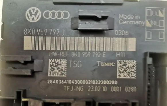 Audi A4 S4 B8 8K Door control unit/module 8K0959792J 8K0959792E