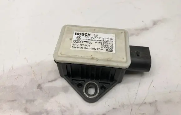 Audi A6 S6 C6 4F ESP acceleration yaw rate sensor 8E0907637B 3004500 0265005618
