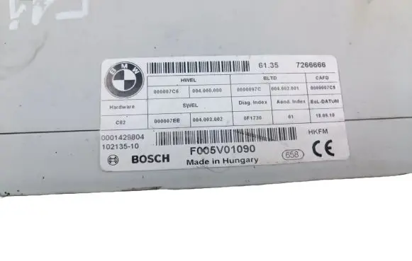 BMW 5 F10 F11 Comfort/convenience module 61357266666