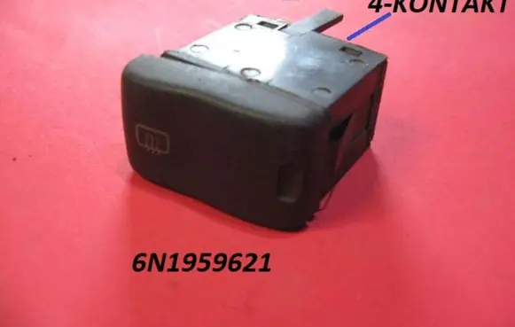 Volkswagen Polo II 86C 2F Windscreen/window heater switch 6N1959621