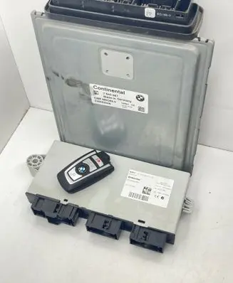 BMW 7 F01 F02 F03 F04 Engine ECU kit and lock set 7640087 5WK93946
