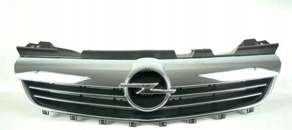 Opel Zafira B Front bumper upper radiator grill 13247331
