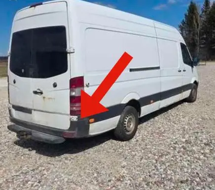 Mercedes-Benz Sprinter W906 Rear bumper corner part panel trim A9068802871 A9068803071 A9068802771