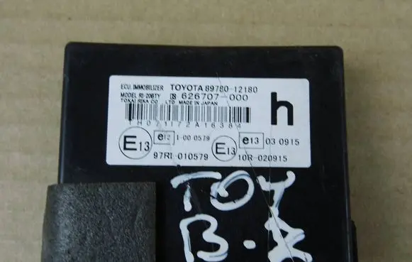 Toyota Auris 150 Immobilizer control unit/module 8978012180