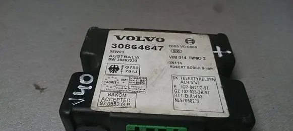 Volvo S40, V40 Immobilizer control unit/module 30864647