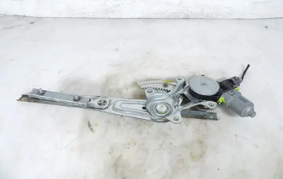 Rear door window regulator with motor