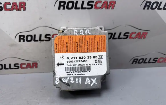 Mercedes-Benz E W211 Airbag control unit/module A2118203385 D6V2M27AFCY 500212270493
