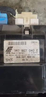 Volkswagen Sharan Climate control unit 7M7907040