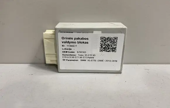 BMW X5 E70 Air suspension control unit module (rear) 6793163