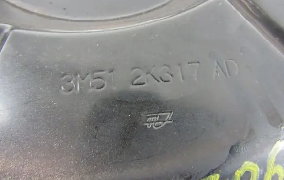 Mazda 3 II Rear brake disc plate dust cover 3M512K317AD