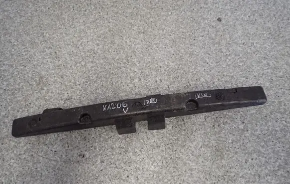 Front bumper foam support bar
