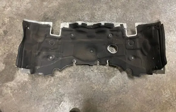 Heat shield in engine bay
