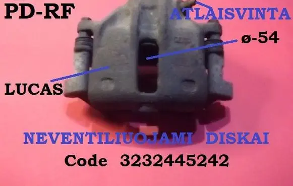 Front brake caliper