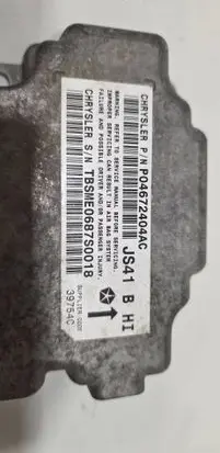 Chrysler Sebring (JS) Airbag control unit/module 04672404AC JS41BHI TBSME0687S0018
