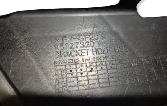 Opel Mokka Headlight/headlamp mounting bracket 95127320