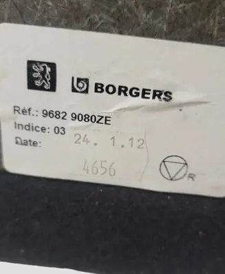 Peugeot 3008 I Trunk/boot floor carpet liner 96829080ZE