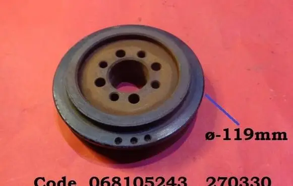 Volkswagen PASSAT B3 Crankshaft pulley 068105243 270330