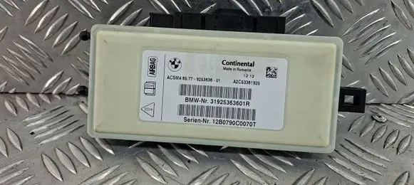 BMW X3 F25 Airbag control unit/module 9253636