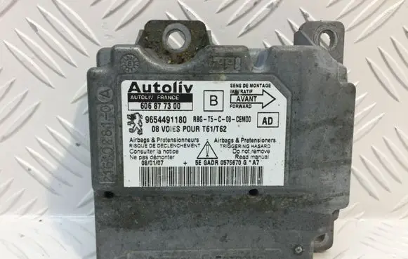 Peugeot 307 Airbag control unit/module 9654491180
