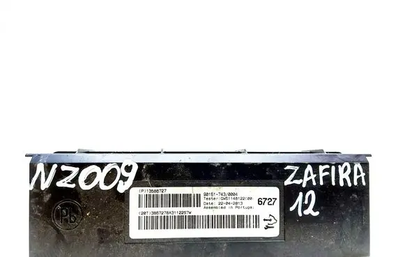 Opel Zafira C Air conditioning/heating control unit 13586727