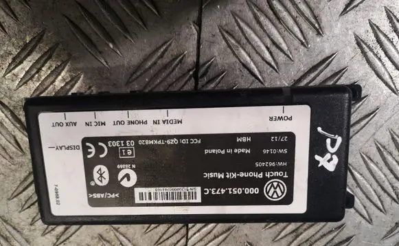 Volkswagen PASSAT B7 Bluetooth control unit module 000051473C