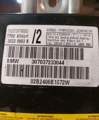 Front door airbag