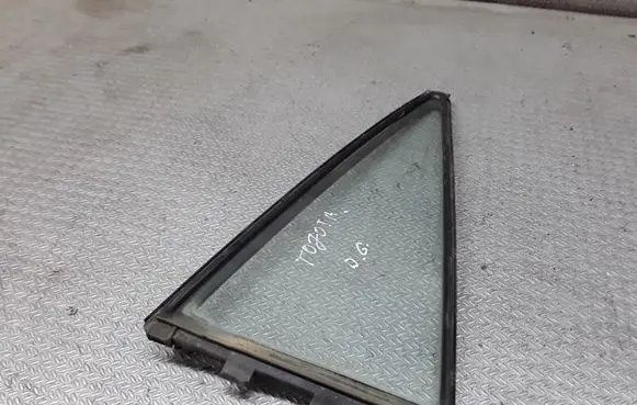 Rear vent window glass
