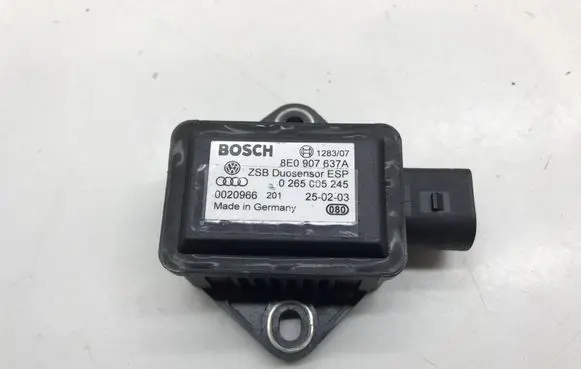 Audi A6 S6 C6 4F ESP acceleration yaw rate sensor 0265005245 8E0907637A 0020966