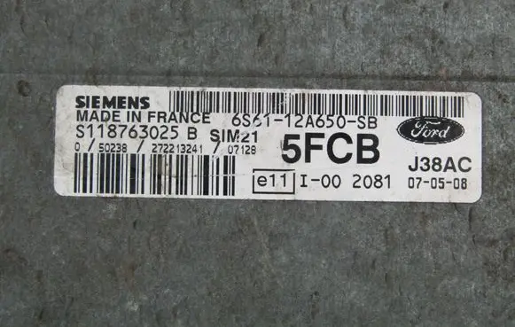 Ford Fiesta Engine control unit/module ECU 