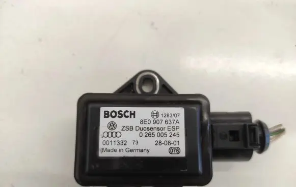 Audi A4 S4 B6 8E 8H ESP acceleration yaw rate sensor 8E0907637A 0265005245