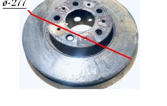Volvo C70 Front brake disc Q2775SKIS25