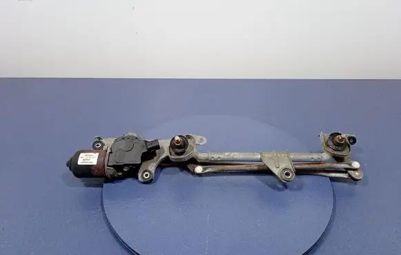 Front wiper linkage and motor
