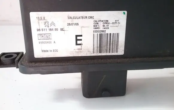 Citroen C5 Light module LCM 9651116480 89900400A E00022662
