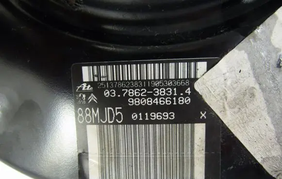 Peugeot 3008 I Brake booster 9808466180