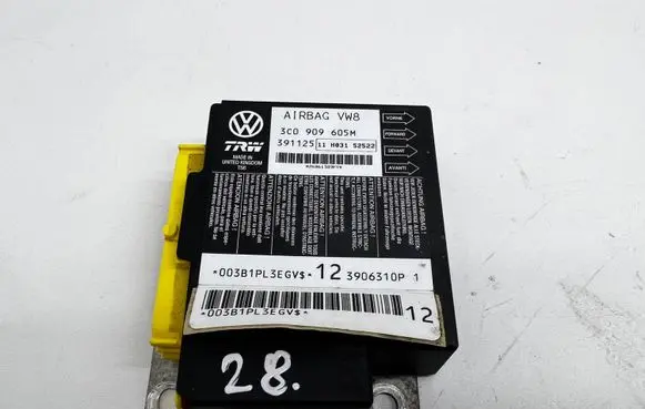 Volkswagen PASSAT B6 Airbag control unit/module 3C0909605M 391125 11H031S2522