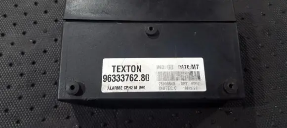 Peugeot 806 Alarm control unit/module 9633376280 96333762.80
