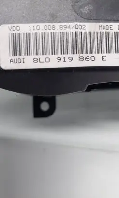 Audi A3 S3 8L Speedometer (instrument cluster) 8L0919860E