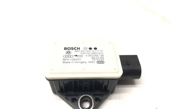 Audi A4 S4 B8 8K ESP acceleration yaw rate sensor 8K0907637C 0265005738 7012730