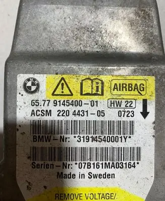 BMW 5 E60 E61 Airbag control unit/module 9145400 220443105 31914540001Y