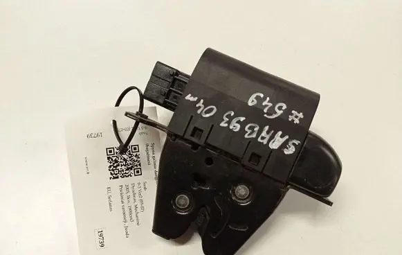 Saab 9-3 Ver2 Tailgate/trunk/boot lock/catch/latch 12785002