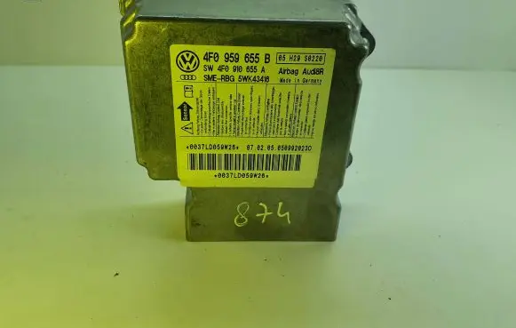 Audi A6 S6 C6 4F Airbag control unit/module 4F0959655B 5WK43416