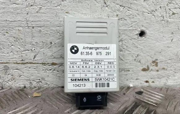 BMW 3 E90 E91 Tow bar trailer control unit/module 5WK10421C