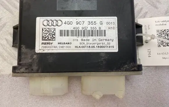 Audi A5 Sportback 8TA Other control units/modules 4G0907355G