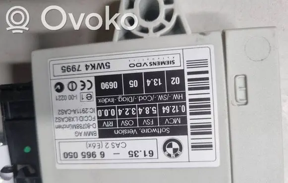BMW 5 E60 E61 CAS control unit/module 6965050 5WK47995